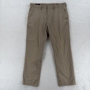 Nordstrom Mens Shop Pants Mens 34x32 Tan Athletic Fit Non Iron Chino Casual 29"